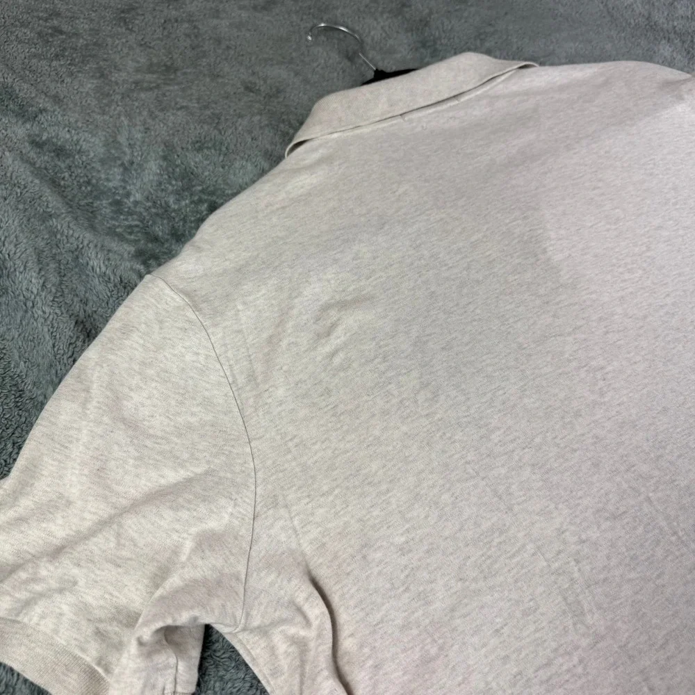 Polo Ralph Lauren Classic Fit Heathered Gray Short Sleeve‎ Polo Shirt Mens L